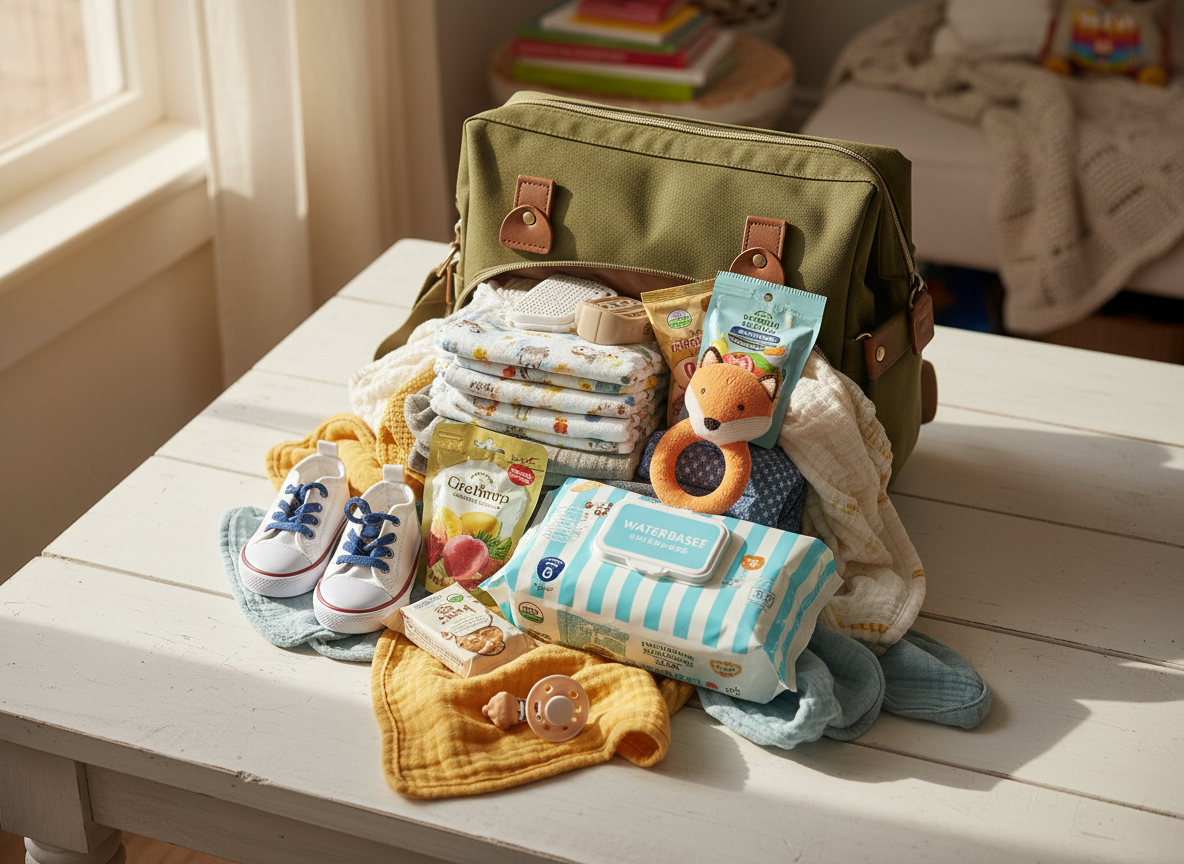 The Diaper Bag Glow-Up: What Actually Belongs in There When You Have Two (or more) Kiddos